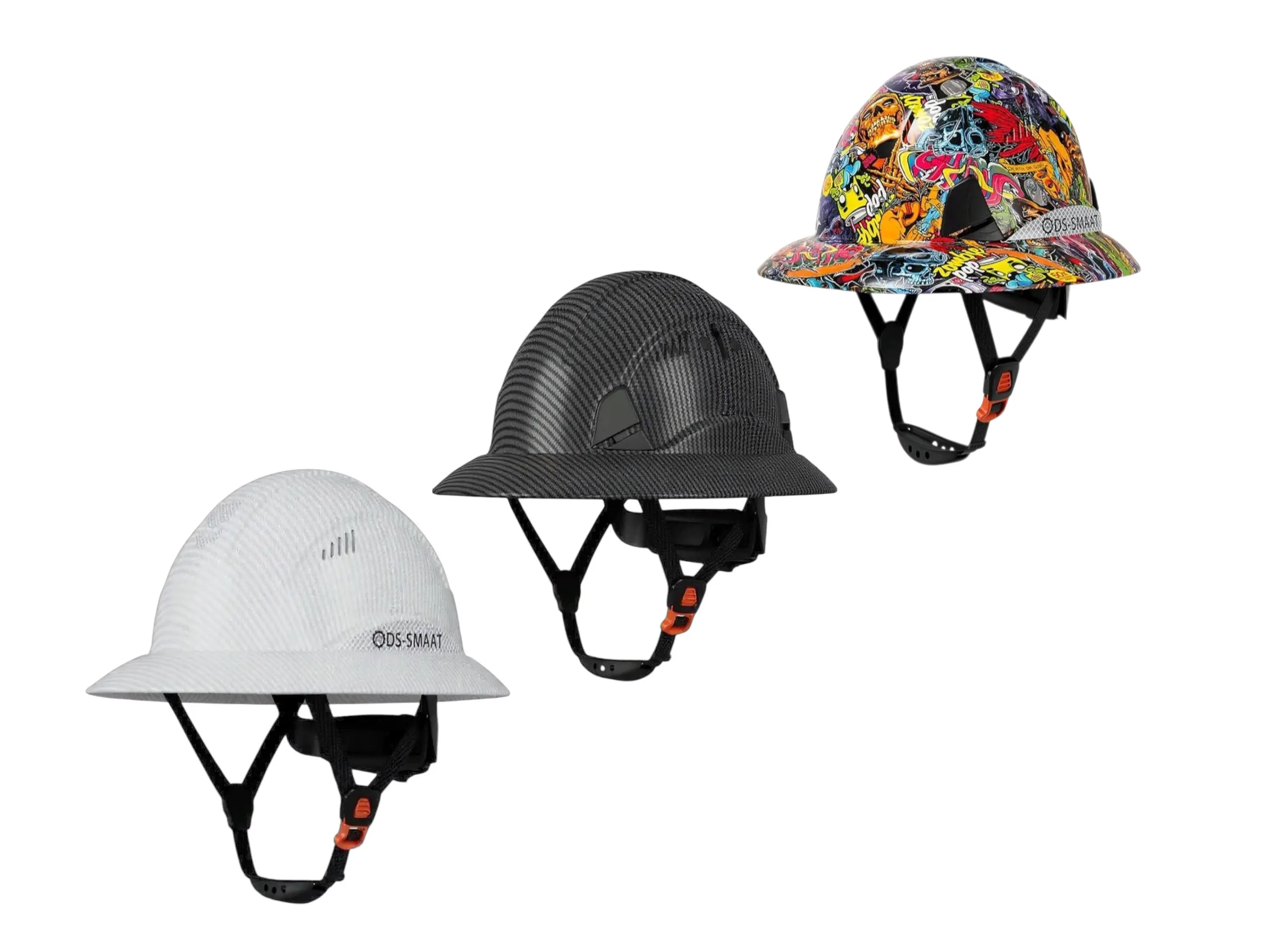 ODS-SMAAT Adjustable Vented Hard Hat with Included Chin Strap, Secure Fit, Type 1 Class C Safety Equipment for Welding Tasks, Versatile Tools & Hardware Use