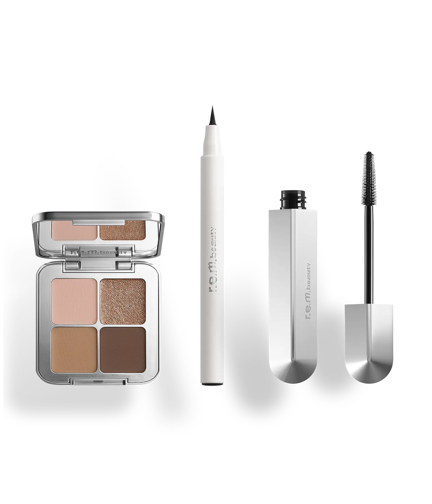 r.e.m. beauty by Ariana Grande ari's signature eye trio - sweet dreams eyeshadow quad, mascara and eyeliner marker, vegan makeup set
