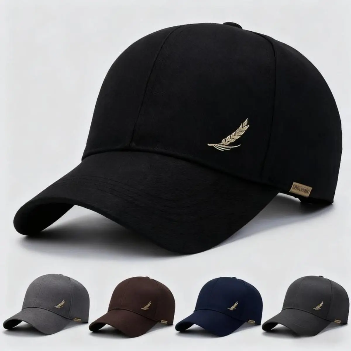 Men's Classic 2-in-1 Cap-Beanie, All-Season Weather-Resistant Wool Blend Hiking Hat with Adjustable Size, Breathable Rugged Design for Hiking & Everyday Wear (Black, Gray, Brown, Navy)