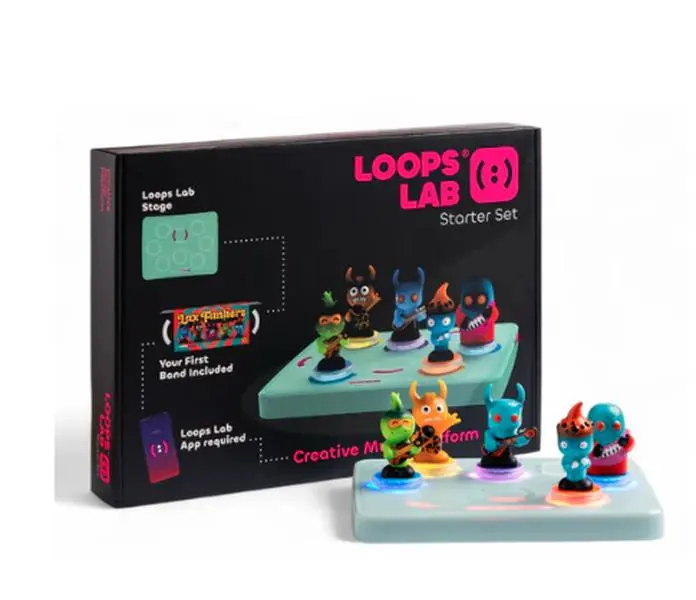 Loops Lab Starter Set, Interactive Responsive Toy for Music Making, Ideal for 8+ Years Old Kids
