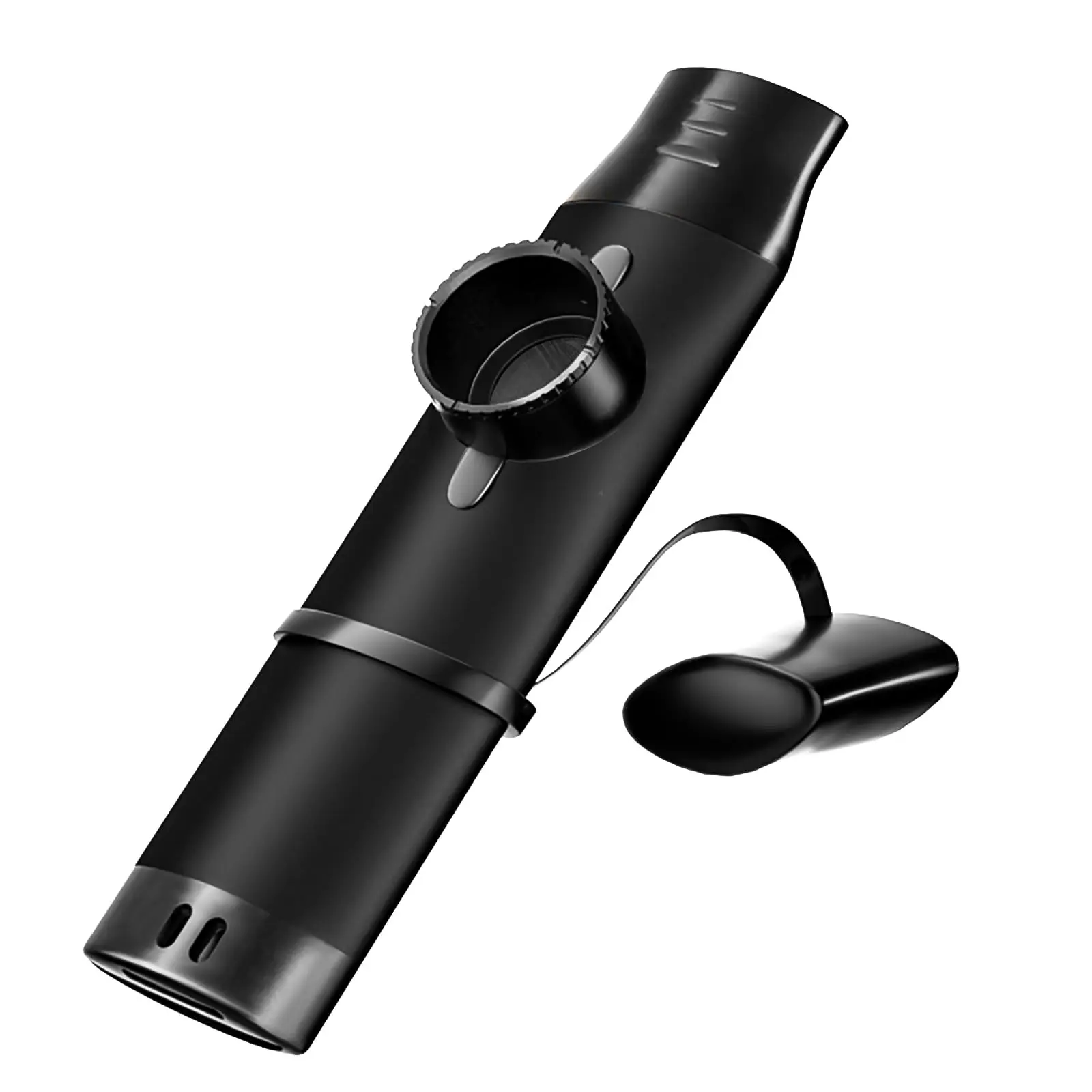 Kazoo - Professional Metal Musical Instrument with 5 Extra Membranes, Adjustable Tone for Guitar, Ukulele, Piano & Singing, Durable Brass, Portable for Adults