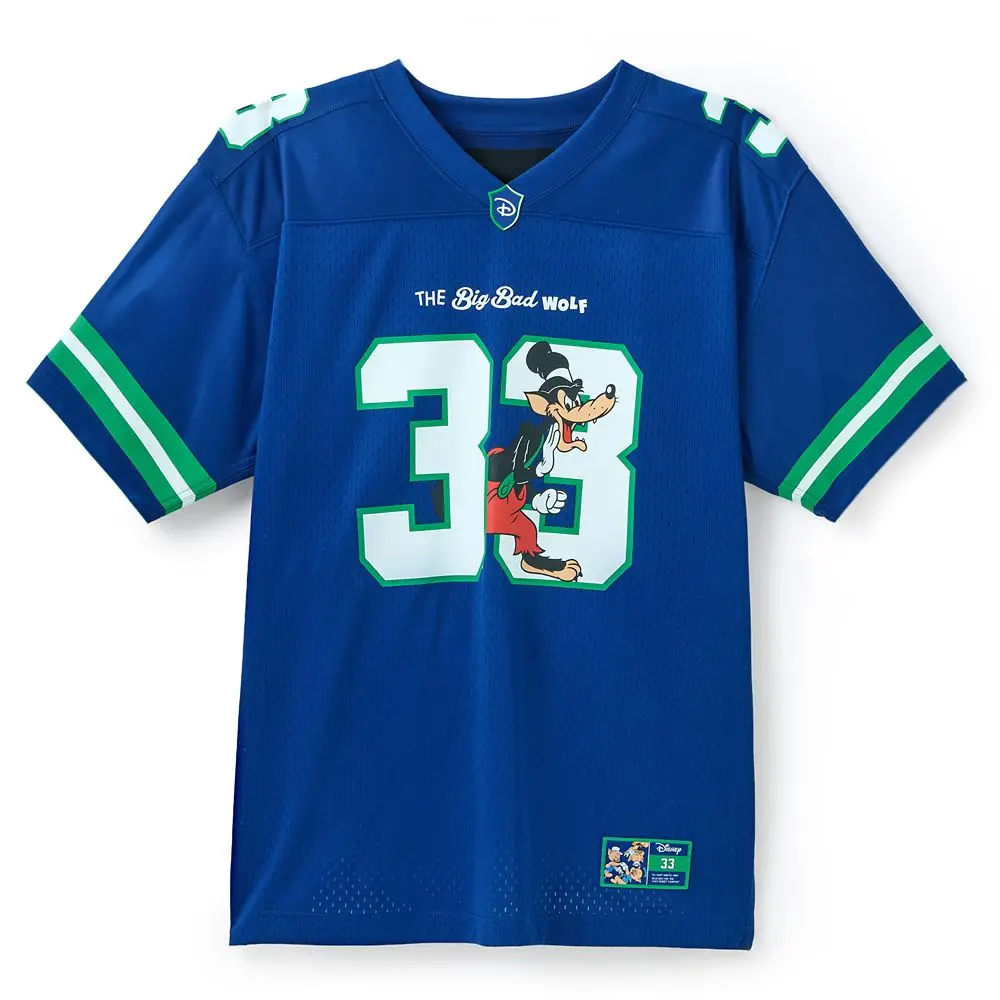 Disney Store The Big Bad Wolf Football Jersey for Adults – Three Little Pigs