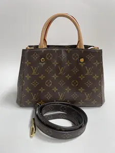 Pre-owned Louis Vuitton vcoated canvas top  handle  bag LV Montaigne BB Bag 【BF 1】