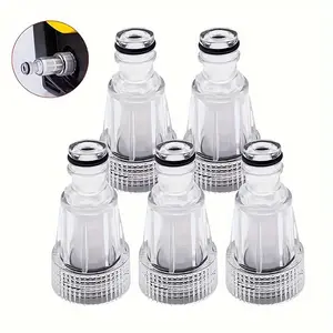 5 Pack 3/4 Inch High Pressure Washer Water Filter Inlet Connectors, Replacement Tools for Water Pump Inlet Hose, Garden Hose Adapter