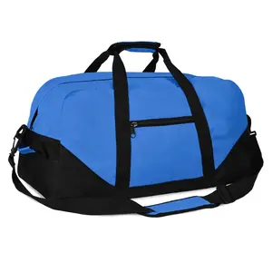 DALIX 21" Duffle Bag Two-Toned Sports Gym Travel Bag in Royal Blue
