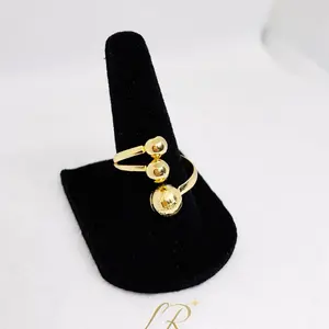 72 Adjustable Gold Ball Ring – 14K Gold Laminated | Everyday Wear