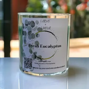 Fresh Eucalyptus candle| birthday gift| housewarming gift| wedding gift