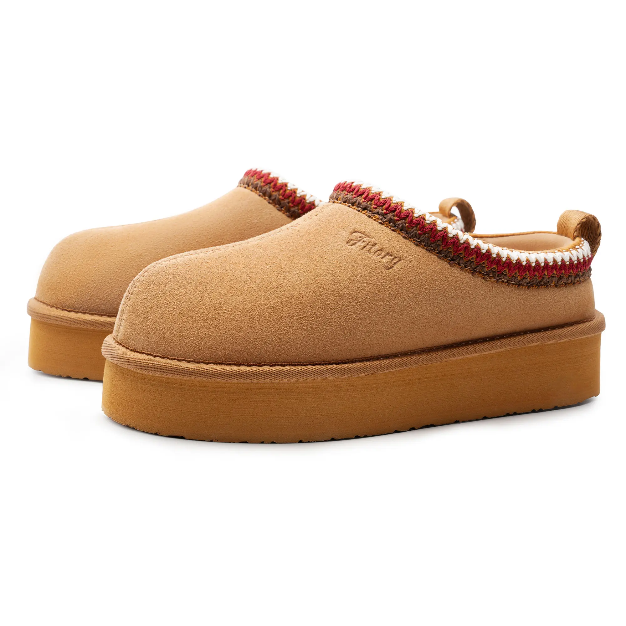 FITORY Slippers for Women, Round Toe Suede Platform Ankle Booties with Cozy Fuzzy Lining, Non-Slip Indoor Outdoor Shoes, Non Slip Slippers, Women's Shoes