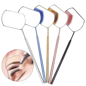 Eyelash Mirror Grafting Lash Magnifying Beauty Long Handle For