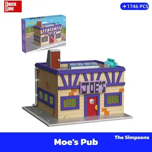 [BrickLORE](SHIPFREE)MOE'S Pub The Simpsons With Gift Box 19*26*26cm