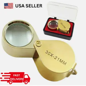 30X Jewelers Loupe Magnifier Jewelry Coin Loop Magnifying Glass Eye Pocket