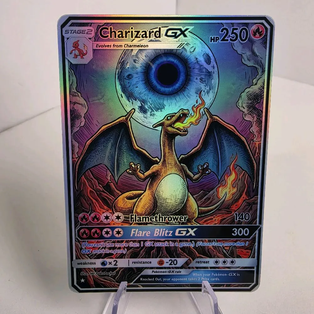 Charizard GX & Blastoise ex & Venusaur ex Holographic Custom Cards - Multiple Versions - Textured Holo