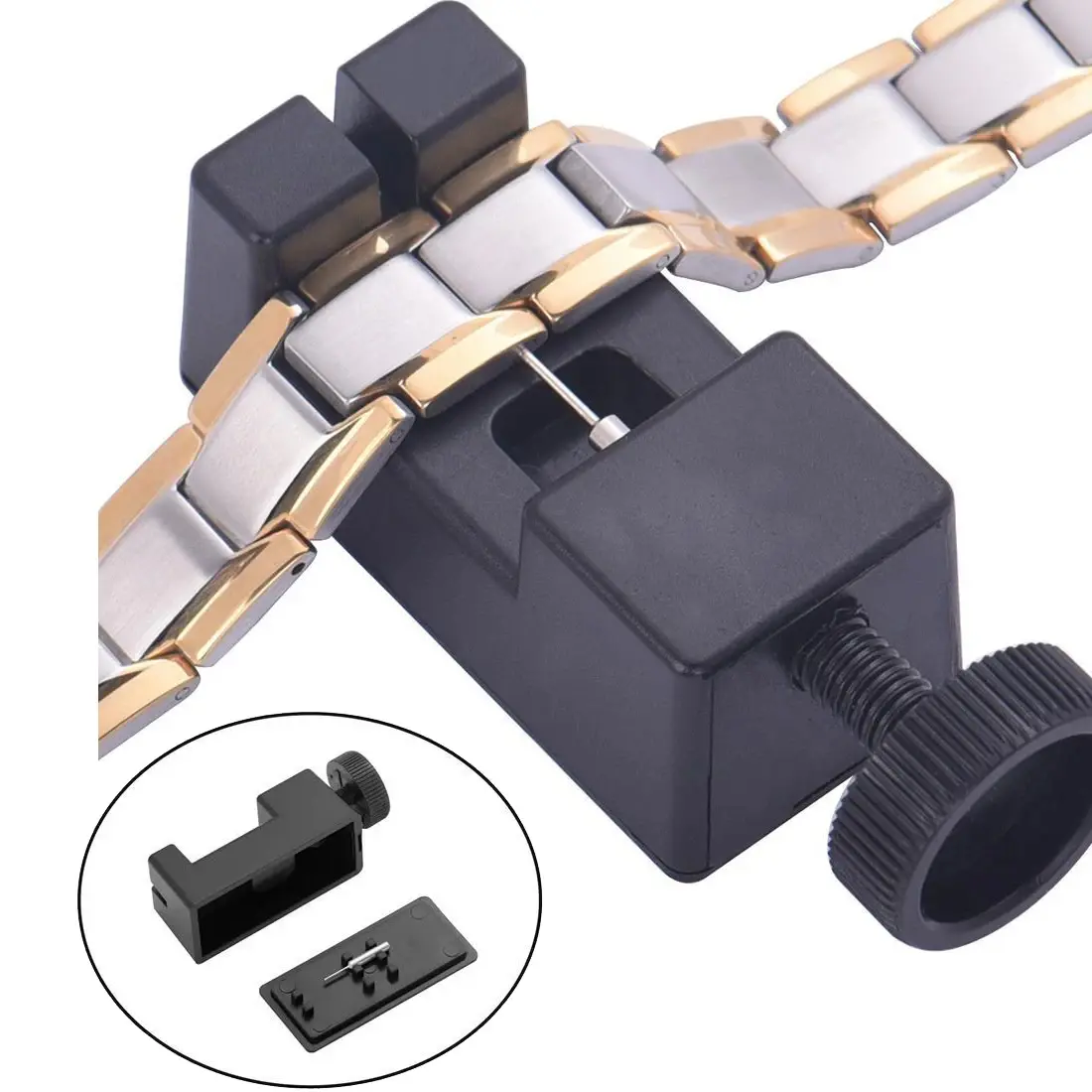 2PCS Watch Link Remover Kit,Adjustable Watch Band Strap Bracelet Link Pin Remover Repair Tool Kit,Watch Resize Shorten Tool