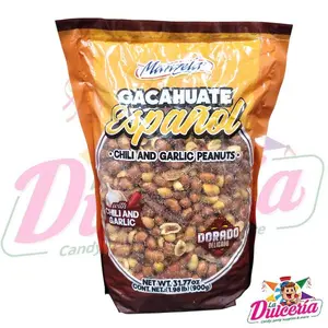 Manzela Cacahuate Español with chili and Garlic 900gr