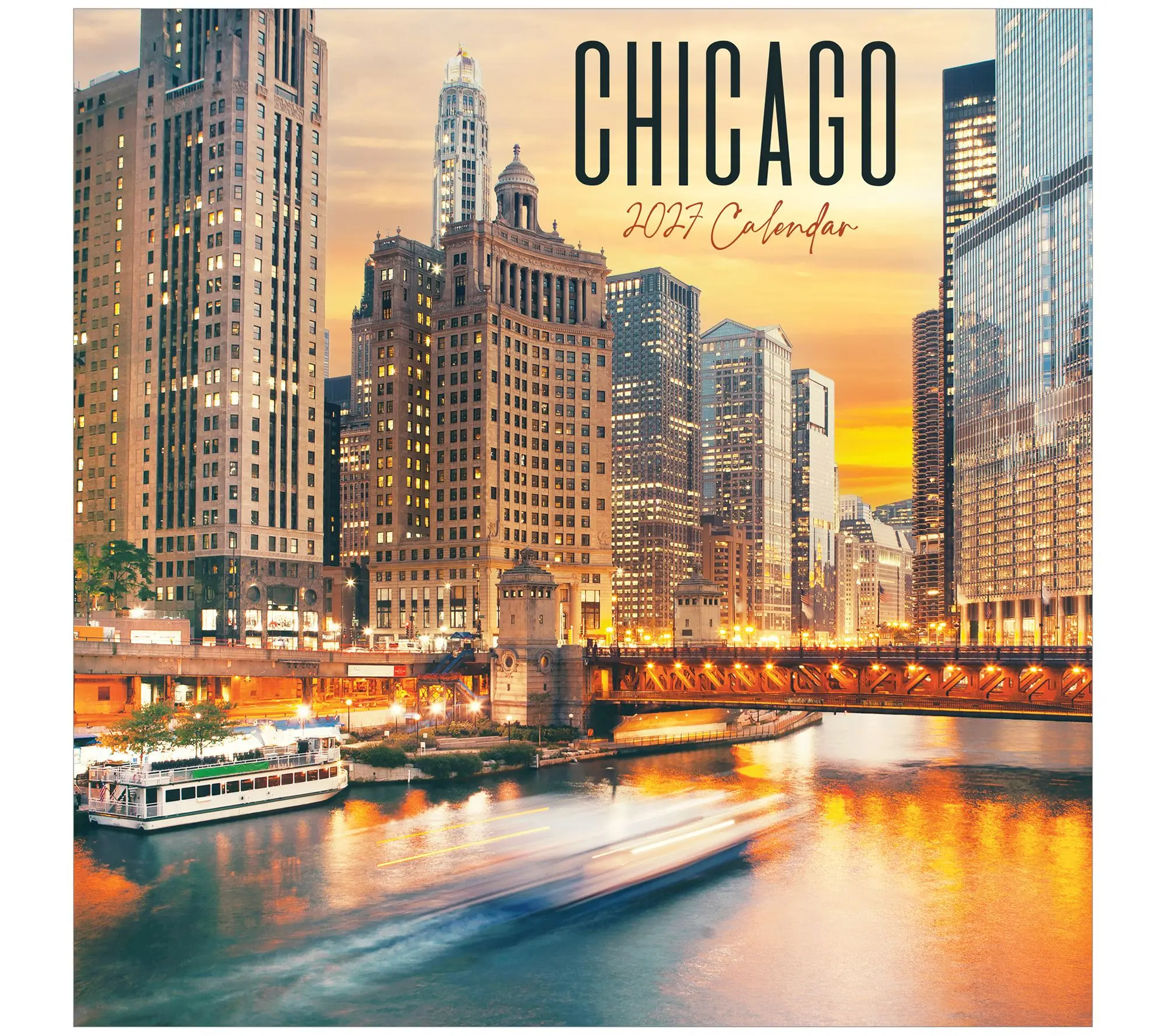 TF Publishing 2027 Chicago Wall Calendar