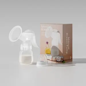 Manual Breast Pump Set with Piston Pump System - Includes 6.09oz Bottle and Nipple, Durable Plastic, Bpa Free, 14+ Age Group Accessory for Breastfeeding and Milk Storage, Easy Assembly