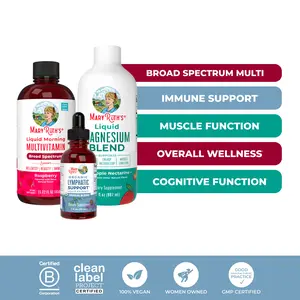MaryRuth's Daily Multivitamin, Lymphatic Support, & Magnesium Bundle - Liquid Morning Multivitamin 15 oz - Lymphatic Support Herbal Blend - Liquid Magnesium Blend 30 oz
