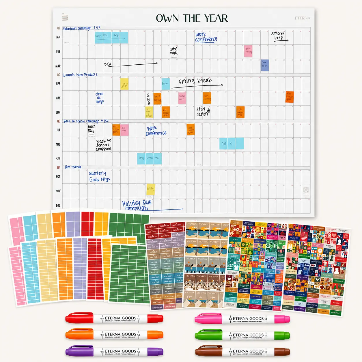 Ultimate Undated Own The Year Calendar Bundle