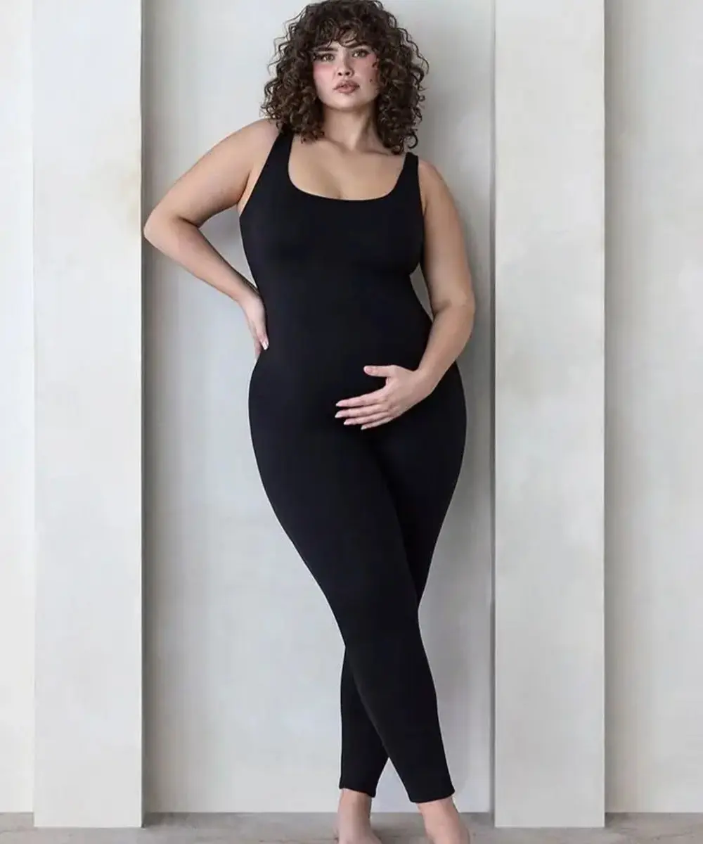 Bumpsuit: The Lucy Maternity Unitard (Black)