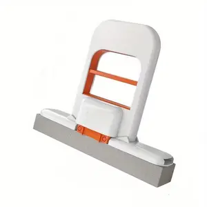 Upgraded Mini Handheld Mop for Home Kitchen Bathroom Cleaning, Foldable Sponge Mop No-Hand Wash, Oil Stain Water Spot Cleaner, Flat Mop System