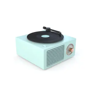 Wireless mini portable retro phonograph Record Player Bluetooth-compatible speaker