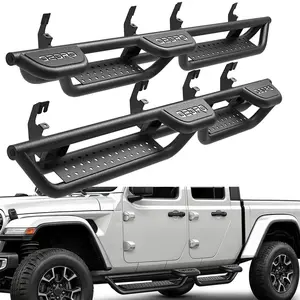 YITAMOTOR Running Boards: Compatible with Chevy Colorado/GMC Canyon Crew Cab 2015-2025, Wheel-to-Wheel Side Steps Two-Stairs Bed Access Nerf Bar