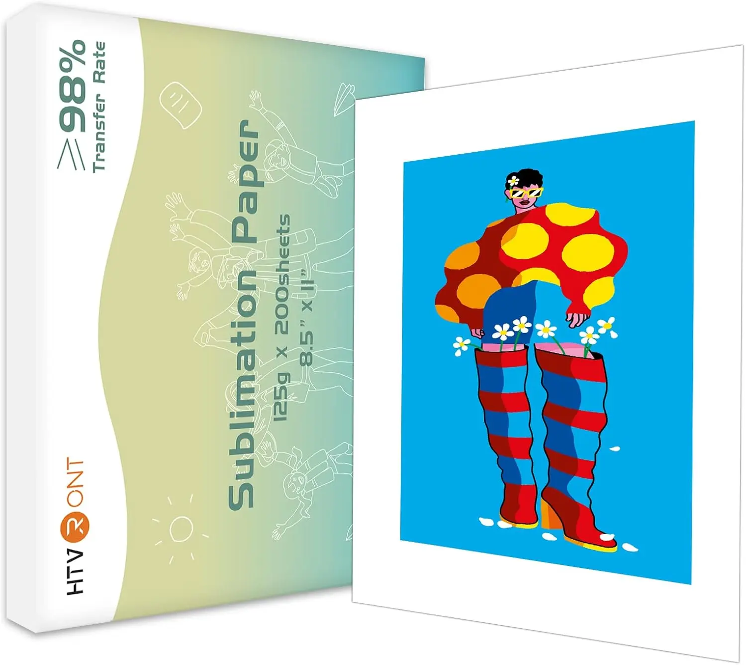 Sublimation Paper 8.5 x 11 Inches HTVRONT 200 sheets