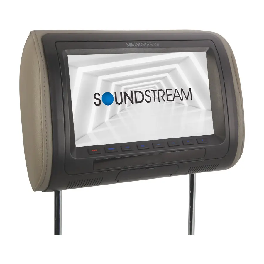 VH-90CC | Universal Headrest w/ 9" LCD & 3 Color Covers