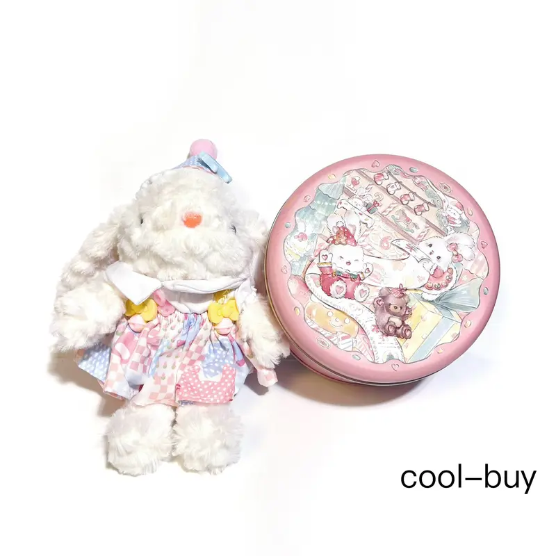 Lucky Bunny Keychain - Christmas Gift Handmade Adorable Charm with Matching Tin Box for Back-to-School Holidays & Birthday Gifts Soft Cuddly Bunny 7.5 Inches Tall
