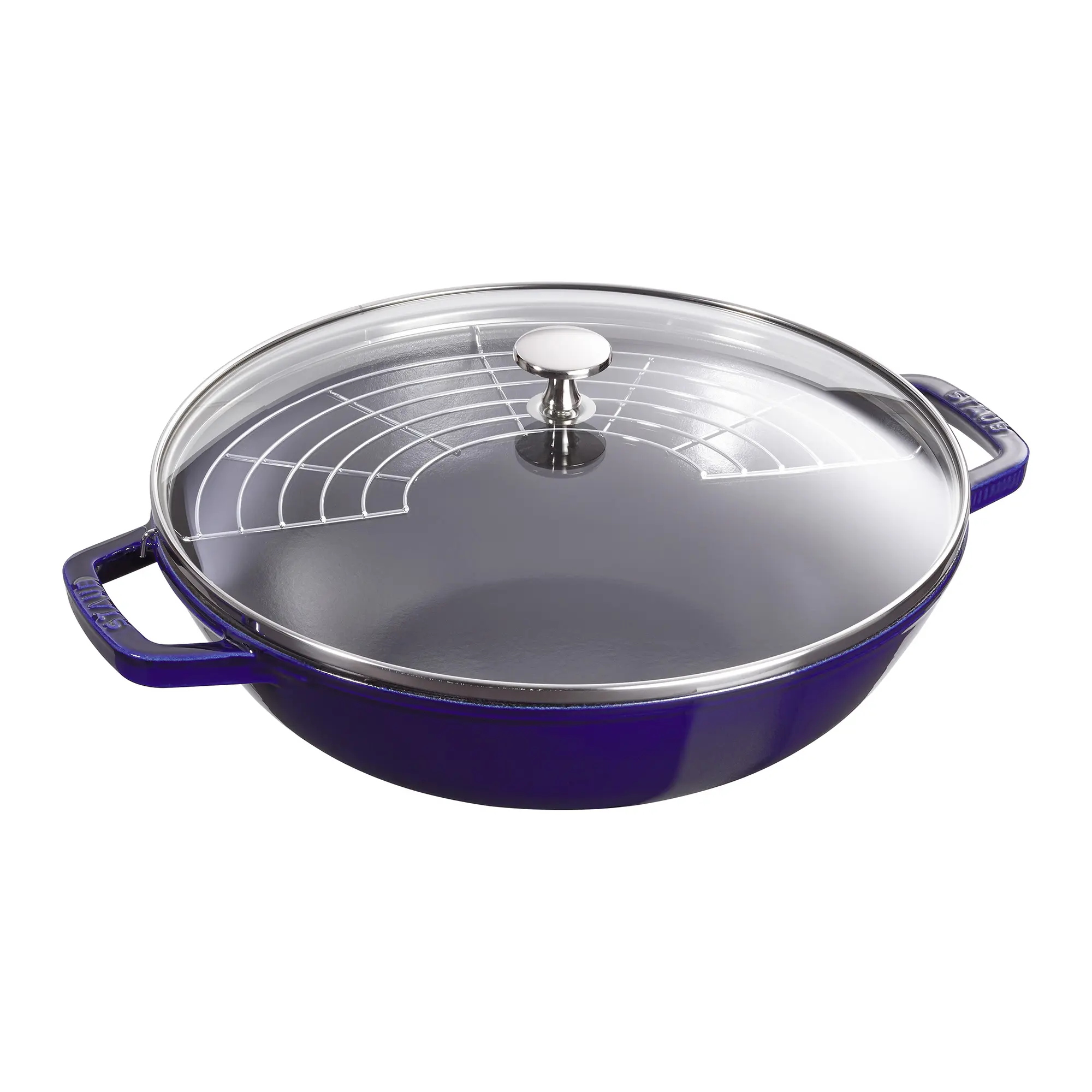 STAUB Enameled Cast Iron, 12-inch Perfect Pan, Made in France STAUB Enameled Cast Iron, 12-inch Perfect Pan, Made in France