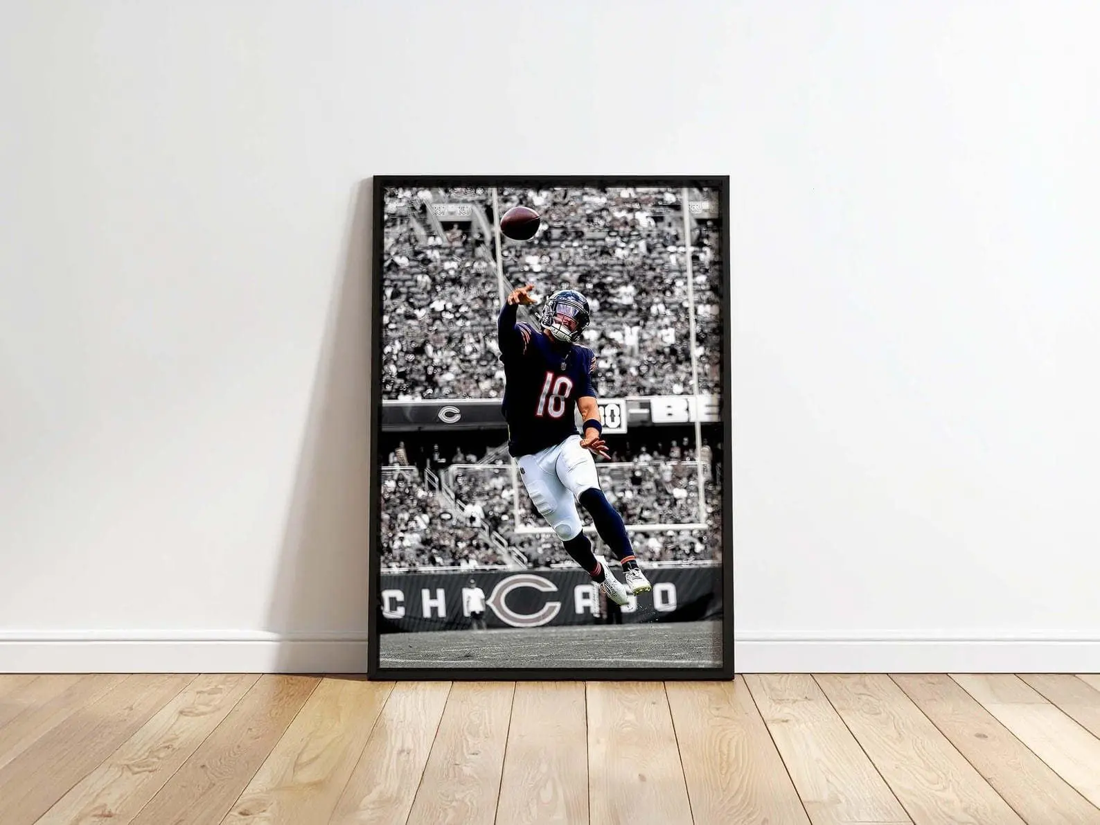 [CHICAGO FOOTBALL POSTER- SALES UPTO 50%] Caleb Williams Poster, College Football Star Wall Art, Heisman Trophy Winner Print, Modern Sports Artwork for Game Room & Office