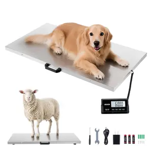 【FathersDayGift】VEVOR Digital Shipping Scale, 0.1 lbs High Accuracy, 660 lbs Postal Scale with LCD Display, Hold/Tare Function & AC/DC Power Supply, Fit for Packages, Postage, Luggage, Battery & Adapter Included