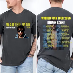 Wanted Man Tour 2026 Concert T-Shirt – Summer Meme Graphic Tee, Music Lover Gift, Unisex Fan Shirt