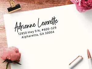 Self Inking Return Address Stamp for Wedding Invitations and Stationery