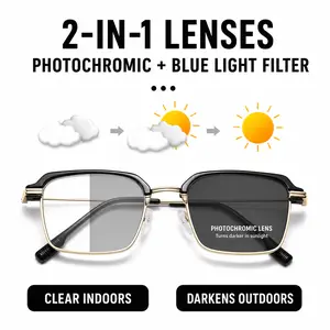 [Summer Vibes] Auto-Adjusting HD Reading Glasses, Non-Prescription Anti Blue Light UV Protection Readers for Men and Women, Comfortable Universal Fit Eyeglasses Suitable for Work Travel Everyday Wear