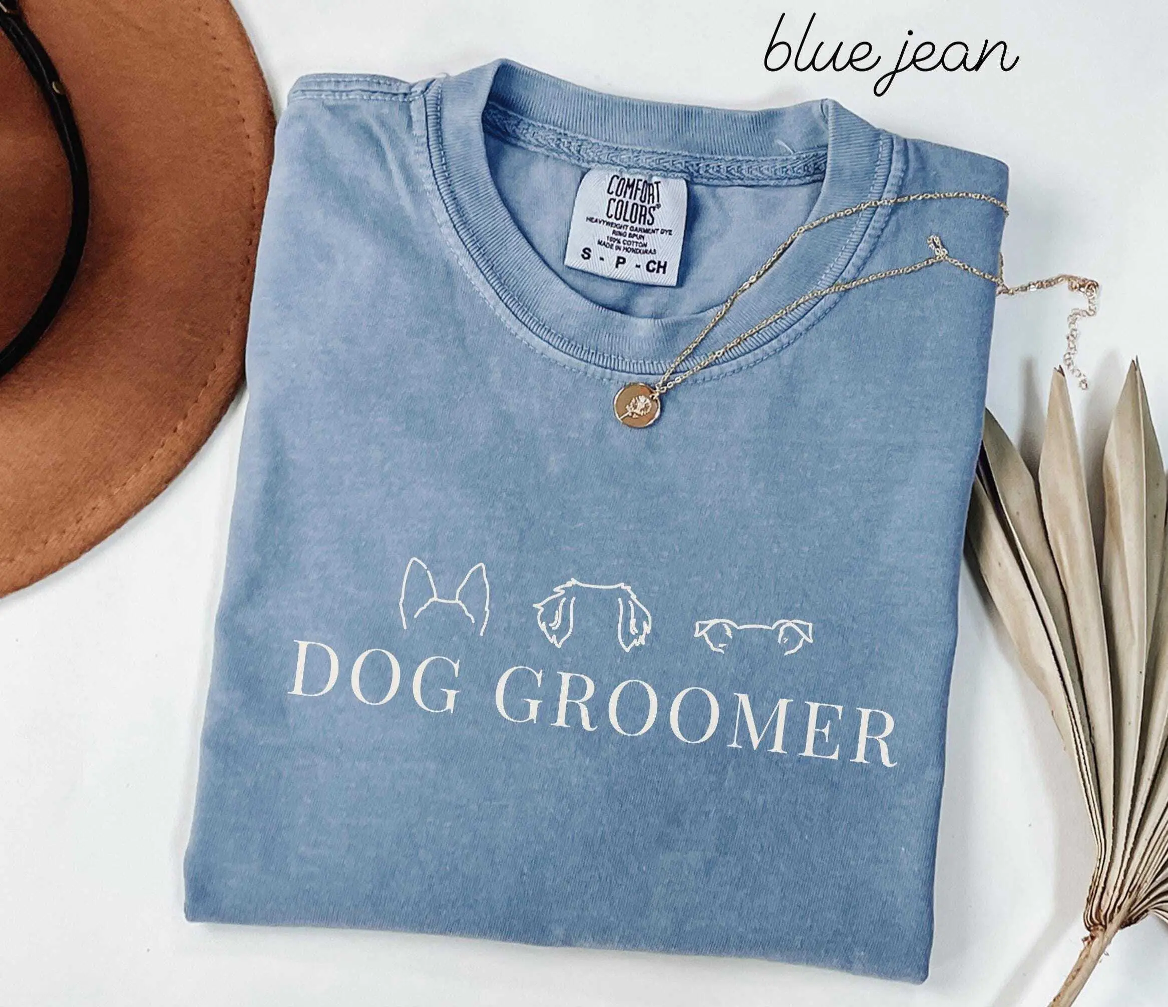 Dog Groomer Comfort Colors Shirt • Dog Ears Pet Stylist Tshirt • Dog Groomer Tshirt • Pet Grooming Tech Spa Tees • Dog Grooming Crewneck Tee Fabric Top Womenswear Fit