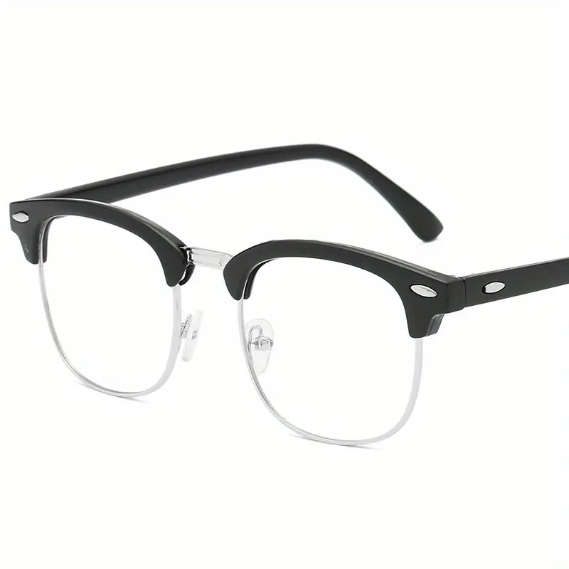 Unisex Ultra-Safe Minimalist Sports Eyewear - Transparent Large-Shape Non-Brow Line Frame, Resin Lenses, Lightweight for Daily Office & Sports Use, Ultra-Safe Sports Eyewear