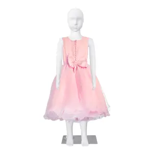 Child Mannequin Kids Dress Form Full Body White Kid Mannequin Adjustable Detachable Manikin Body Display with Metal Base for Children