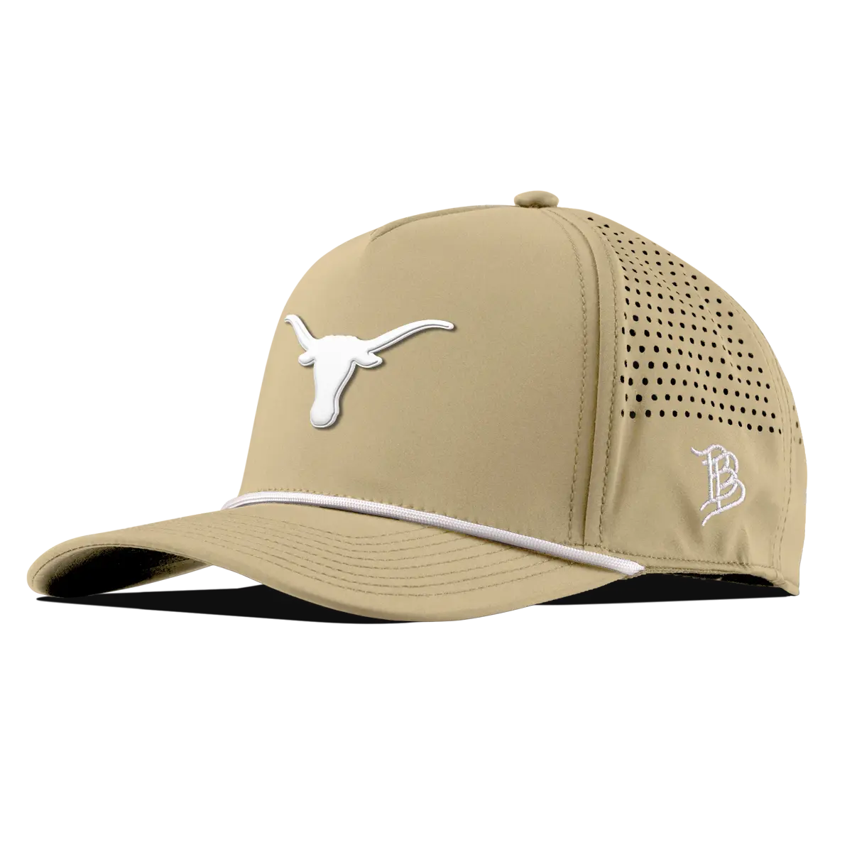 Vintage Retro UT Style Lightweight Baseball Cap - University of Texas Throwback Classic Curved-Fit 5-Panel Rope Cap, Light Fabric with Longhorn Logo, 1 Size