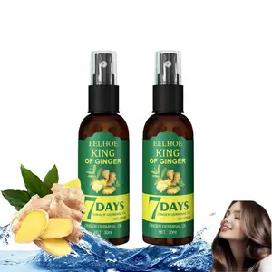Ginger Hair Growth Germinal Oil 30ml（2pcs）, Hair Growth Oils, Regrow 7 Days Ginger Germinal Serum for Nourishing Hair Roots，Natural Ginger Essential Oil for Stronger, Thicker and Longer Hair for Women & Men, Hair Growth Stimulator