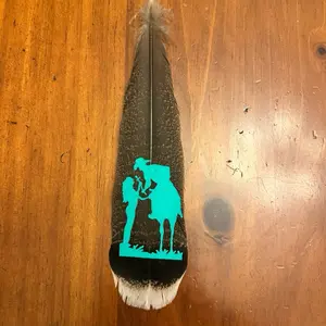Custom Cowboy with Rose Feather