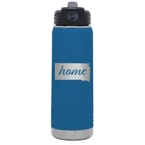 South Dakota Home 20 oz Water Bottle | Royal Blue