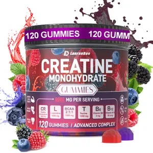 Creatine Monohydrate Gummies Complex for Men & Women for Muscle Strength, Muscle Builder, Energy Boost, Pre-Workout Supplement ,fitness Dietary Supplement creatine monohydrate Edible chewable  Muscle support energy level ,Vegan and Sugar-free