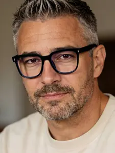 Men's Classic Square Frame Anti-Fatigue Anti-Glare Flat Lens Glasses, Lightweight Unisex Eyewear for Work & Commute Comfort, Lightweight Durable Glasses, Stylish Square Frames, Classic Fashion Glasses