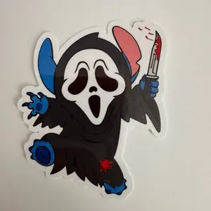 Ghost face stitch 3”x 3”