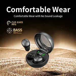 Ultra-Long Battery Mini Invisible Wireless Earbuds, Sports Earphones, Wireless Music Earphones, Unisex, HD Call Mic, Multi-Device Compatible, Type-C Charger