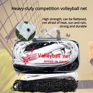 Volleyball Net Set, Durable Volleyball Equipment for Outdoor Sports, Ideal for Beach & Court Play, Essential Volleyball Gear