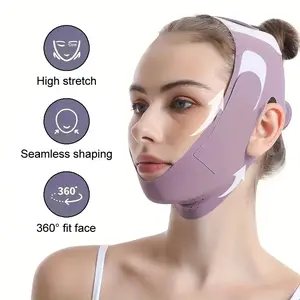 1pcs/2pcs Adjustable Facial Support Beauty Band for Daily Use, Overnight Beauty Support Face Wrap Soft & Comfortable.