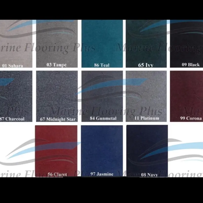 6 Ft Wide x 30 Ft long Boat Marine Bass Carpet 20 oz - Various Color  - Rubber Back