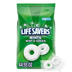 LIFE SAVERS Mints Wint-O-Green Bulk Hard Candy 44.93 Oz Party Size Halloween Treats for Trick-or-Treat & Fall Season Spooky Snacks